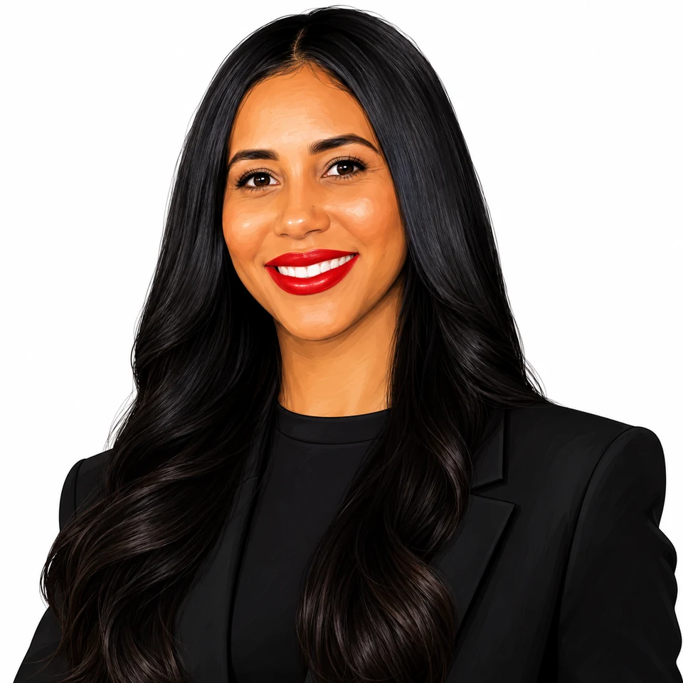 Illustrated portrait of Maya Elz Davis